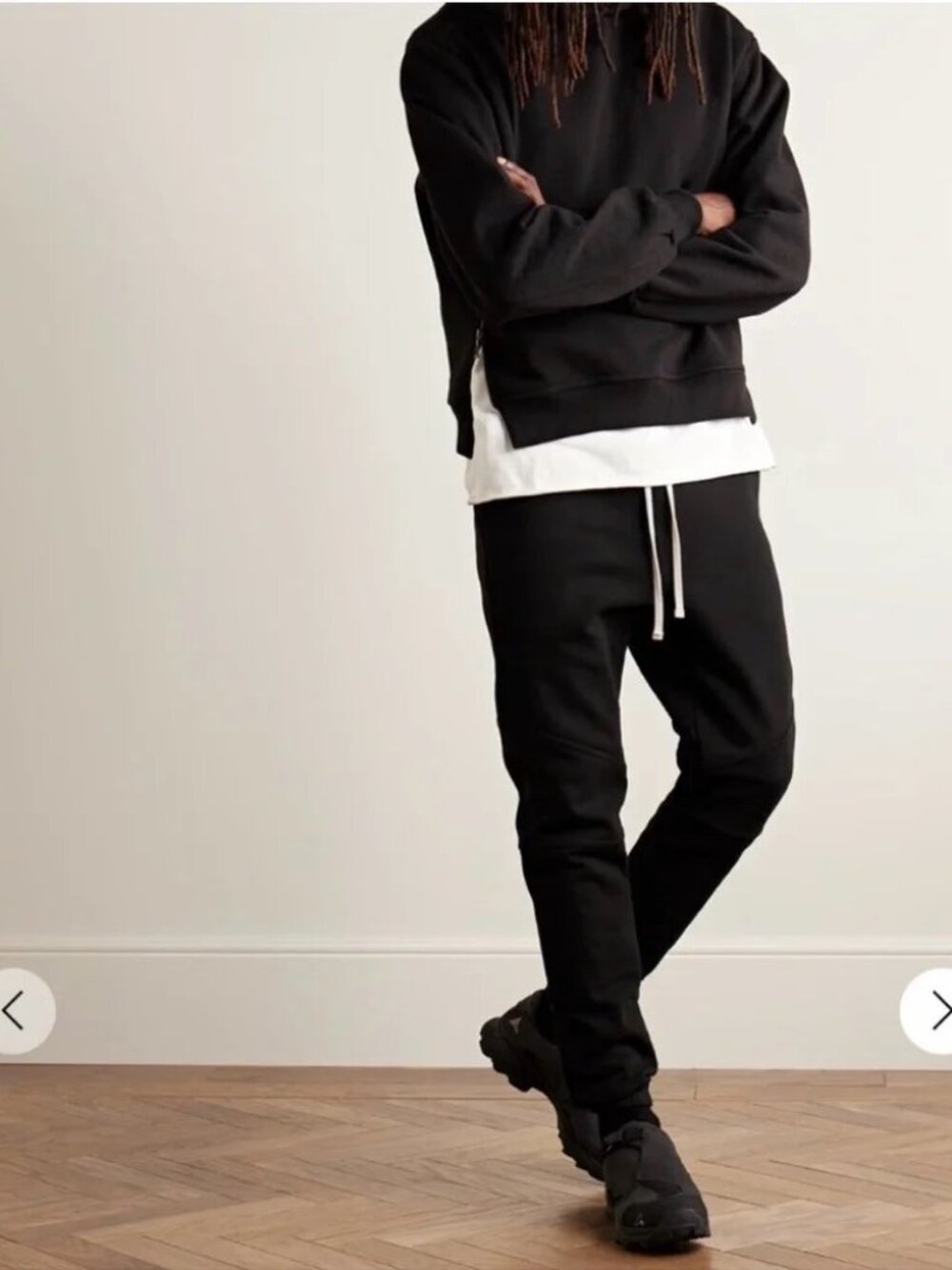 John Elliott Studio Fleece Escobar Jogger Sweatpants In Black size 4